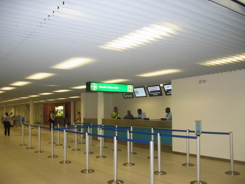 View of Transit Info Desks from entrance gates 3 and 4