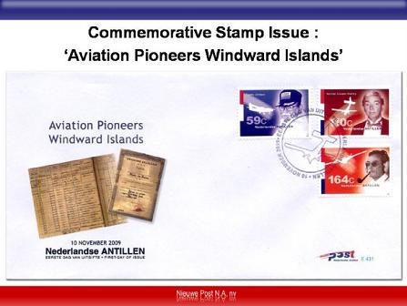 First Day Issue Aviation Pioneers of the Windward Islands Stamps