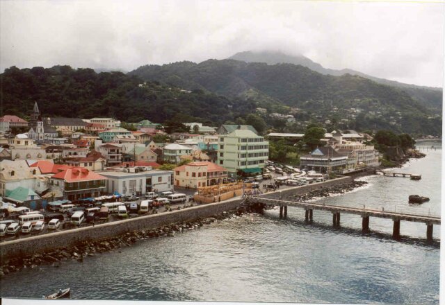 Roseau - the capital of Dominica